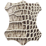 526 - бежево-коричнева з тисненням під шкіру крокодила