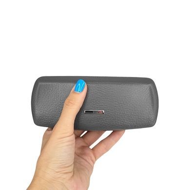 Футляр для окулярів Karya KR3005-081 зерниста шкіра сірого кольору