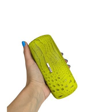 Футляр для окулярів Karya KR3005-674 тиснена шкіра світло-лаймового кольору