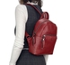 Женский рюкзак на молнии Karya из натуральной кожи KR6008-46 красный