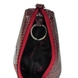 Шкіряна ключниця на блискавці з кільцем для ключів Karya 436-516 бордова з чорним