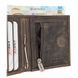 Портмоне Karya з затиском для грошей зі шкіри Crazy Horse KR0940-34 коричневе