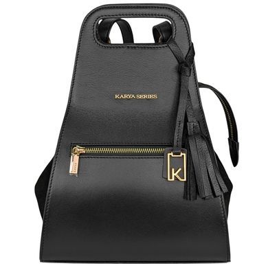 Женский рюкзак Karya из натуральной зернистой кожи KR2608-45 черный