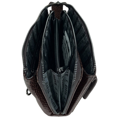 Барсетка/клатч мужская 04 - темно-коричневая крупнозернистая из коллекции .