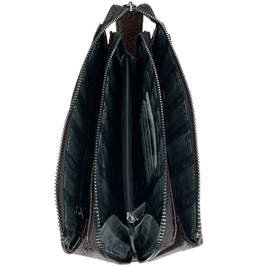 Барсетка/клатч мужская 04 - темно-коричневая крупнозернистая из коллекции .