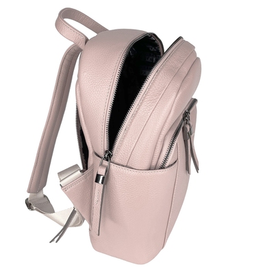 Жіночий рюкзак на блискавці Karya з натуральної шкіри KR6008-027 пудровий
