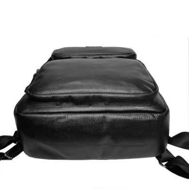 Мужской рюкзак из натуральной кожи Karya 6013-45 черный