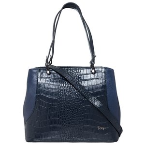 Жіноча сумка 44 - синя зерниста з колекції .