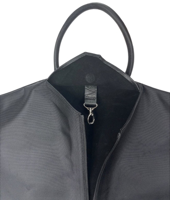 Текстильный с кожей чехол для одного костюма или платья Karya 33-45 черный