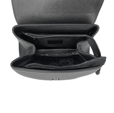 Жіночий рюкзак під клапаном Karya з натуральної шкіри KR6022-45 чорний