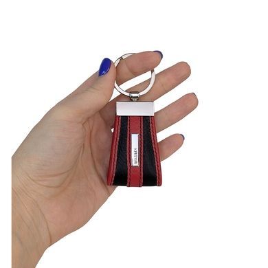 Брелок Karya из натуральной кожи KR3001-45/46 черно-красный