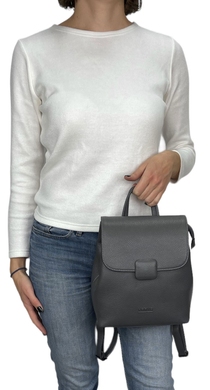 Жіночий рюкзак під клапаном Karya з натуральної шкіри KR6022-081 сірий