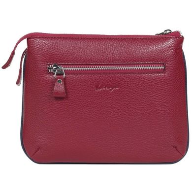 Жіноча сумка 46 - червона зерниста з колекції .