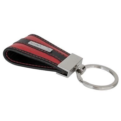 Брелок Karya из натуральной кожи KR3001-46/45 красный с черным