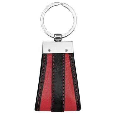 Брелок Karya из натуральной кожи KR3001-46/45 красный с черным