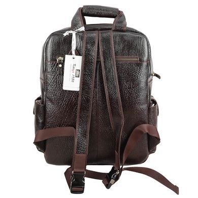 Мужской кожаный рюкзак Karya с отделением для ноутбука KR6029-04 темно-коричневый
