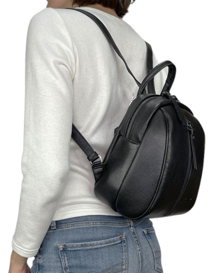 Женский рюкзак на молнии Karya из натуральной кожи KR6023-45 черный