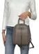 Жіночий рюкзак на блискавці Karya з натуральної шкіри KR6023-51 таупе