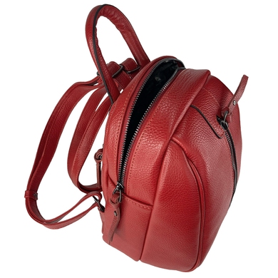 Жіночий рюкзак на блискавці Karya з натуральної шкіри KR6023-46 червоний