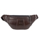 Поясная сумка Karya из натуральной телячьей кожи 0201-20 темно-коричневая