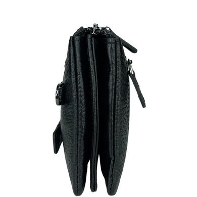 Барсетка/клатч мужская 03 - черная крупнозернистая из коллекции .