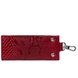Ключниця з лакованої шкіри з тисненням Karya 402-019 темно-червона