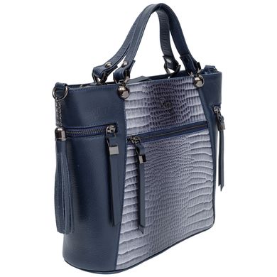 Жіноча сумка 44 - синя зерниста з колекції .