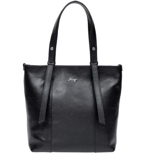 Женская сумка 45 - черная зернистая из коллекции .