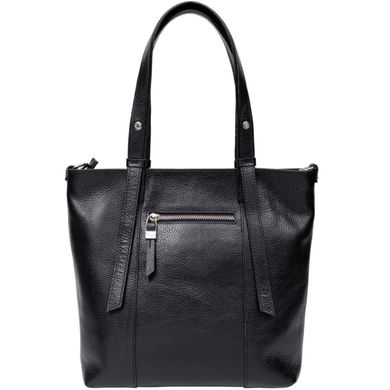 Жіноча сумка 45 - чорна зерниста з колекції .