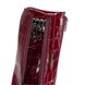 Ключниця з лакованої шкіри з тисненням Karya 052-08 червоно-бордова