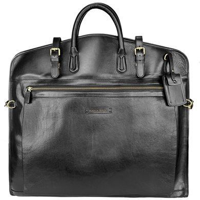Портплед Karya з натуральної гладкої шкіри KR37-612 чорний
