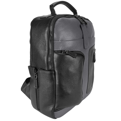 Мужской кожаный рюкзак Karya с отделением для ноутбука KR0259-45/081 черный